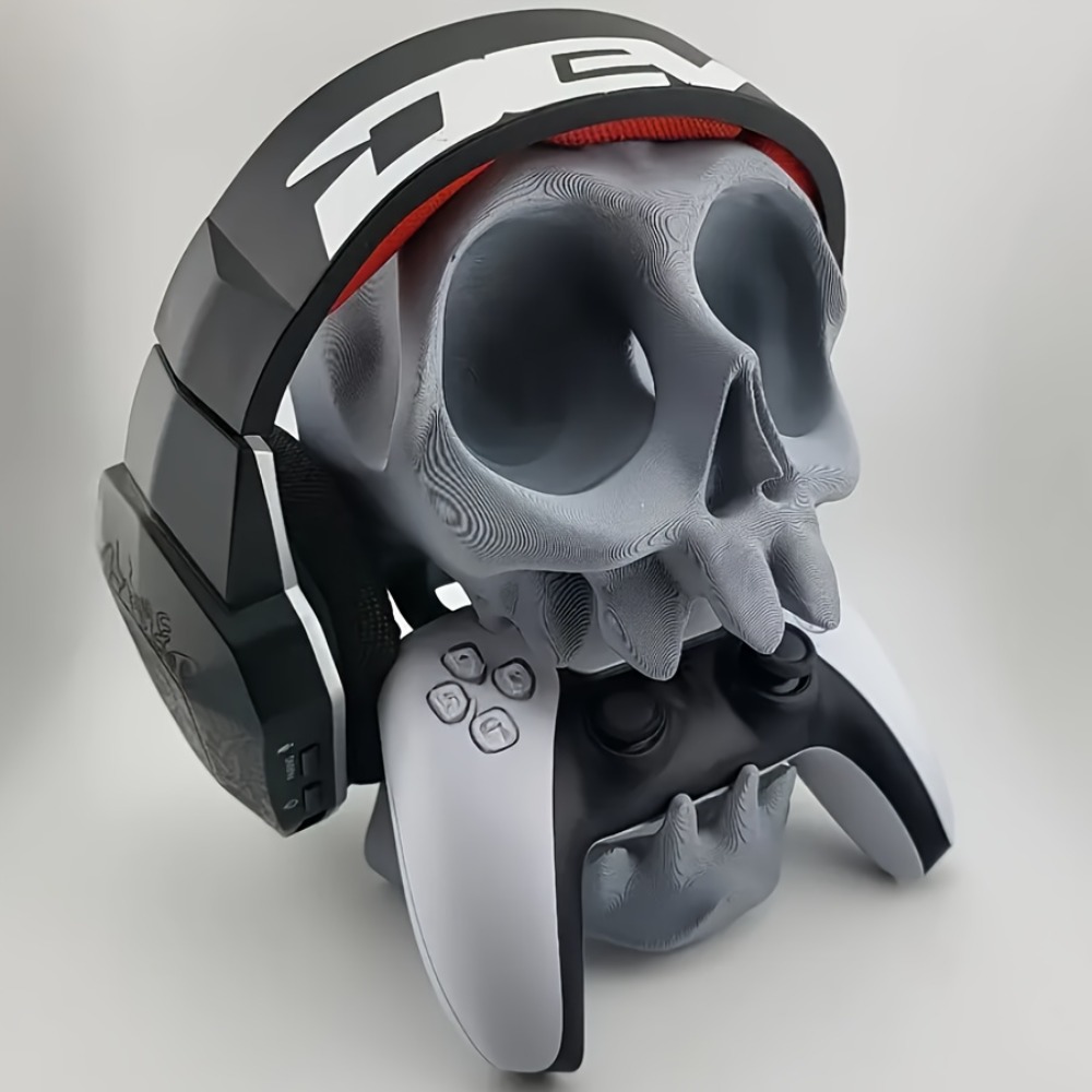 Gaming Accessories Desktop - Stojak na kontroler w kształcie czaszki,