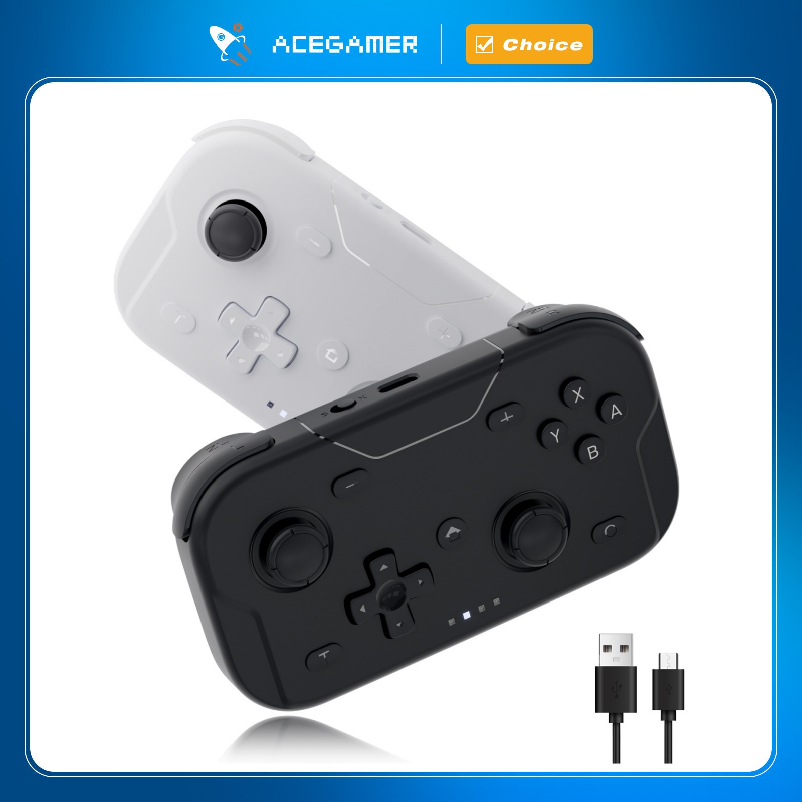 Gaming Accessories For Android - Kontroler kieszonkowy AceGamer, przenośny joystick Halla,