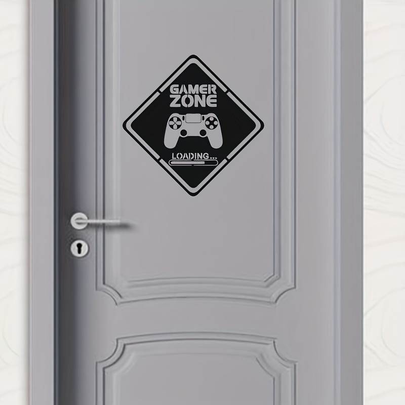 Gaming Accessories For Bedroom - 1szt Naklejka na drzwi Gamer Zone