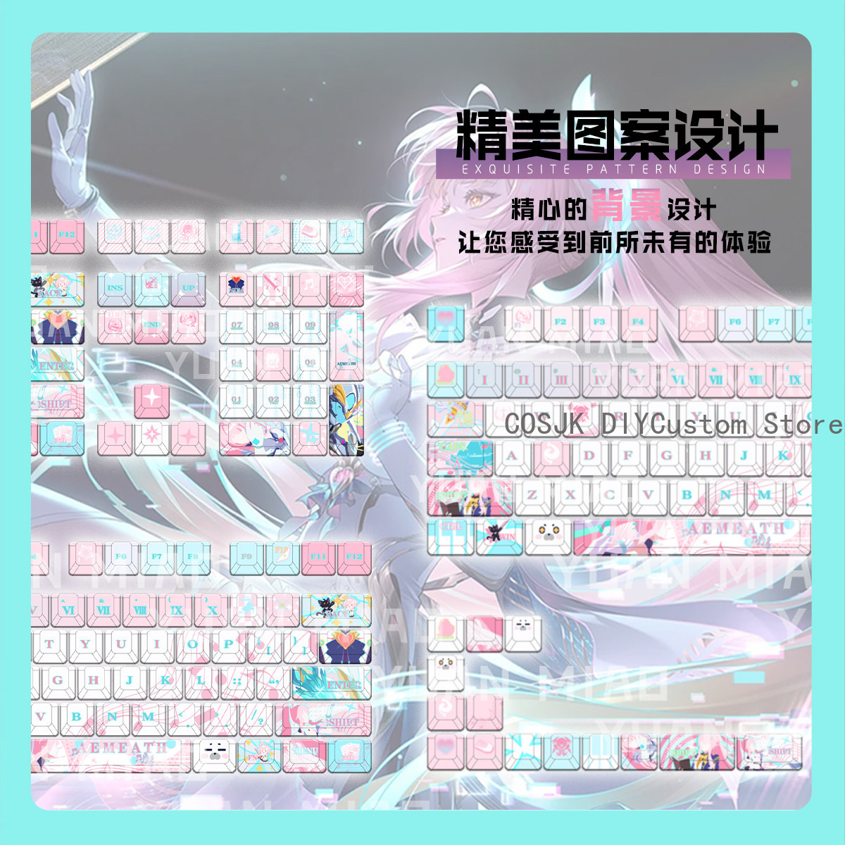 122 Klawisze Anime Wuthering W – Gaming Accessories Anime recenzja i cena