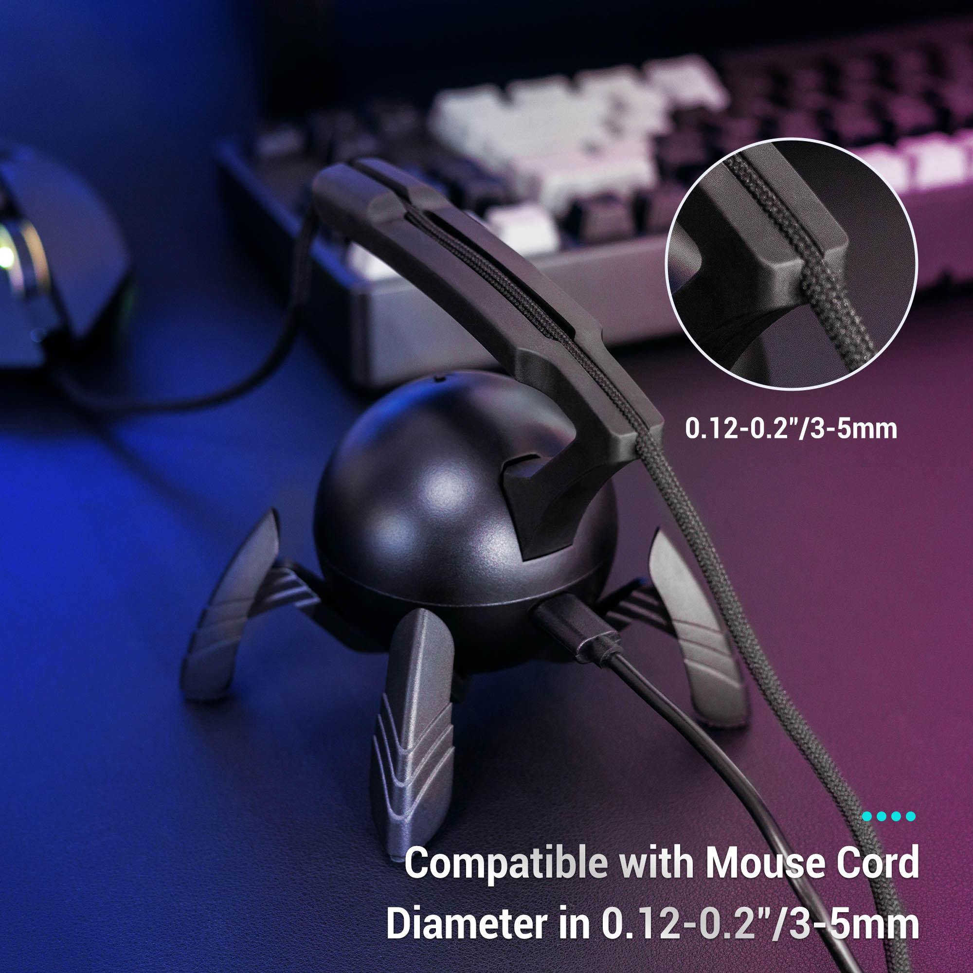 Elastyczny organizer kabli do  – Mouse Bungee Spring recenzja i cena