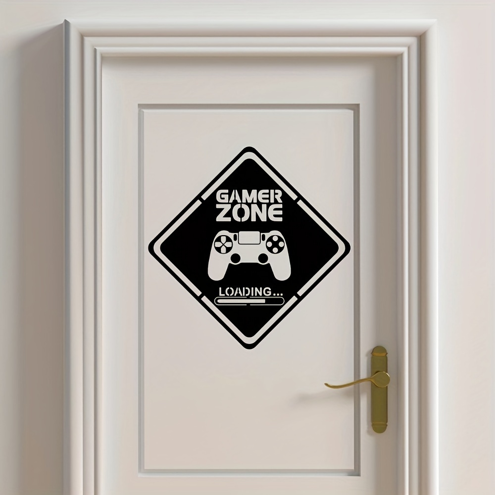 1szt Naklejka na drzwi Gamer Z – Gaming Accessories For Bedroom recenzja i cena